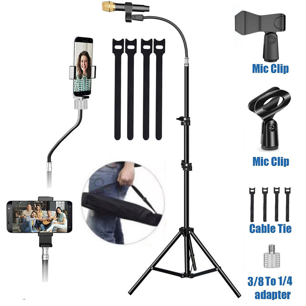 Floor type Microphone Stand,Mic Stand with Adjustable Height Up ...