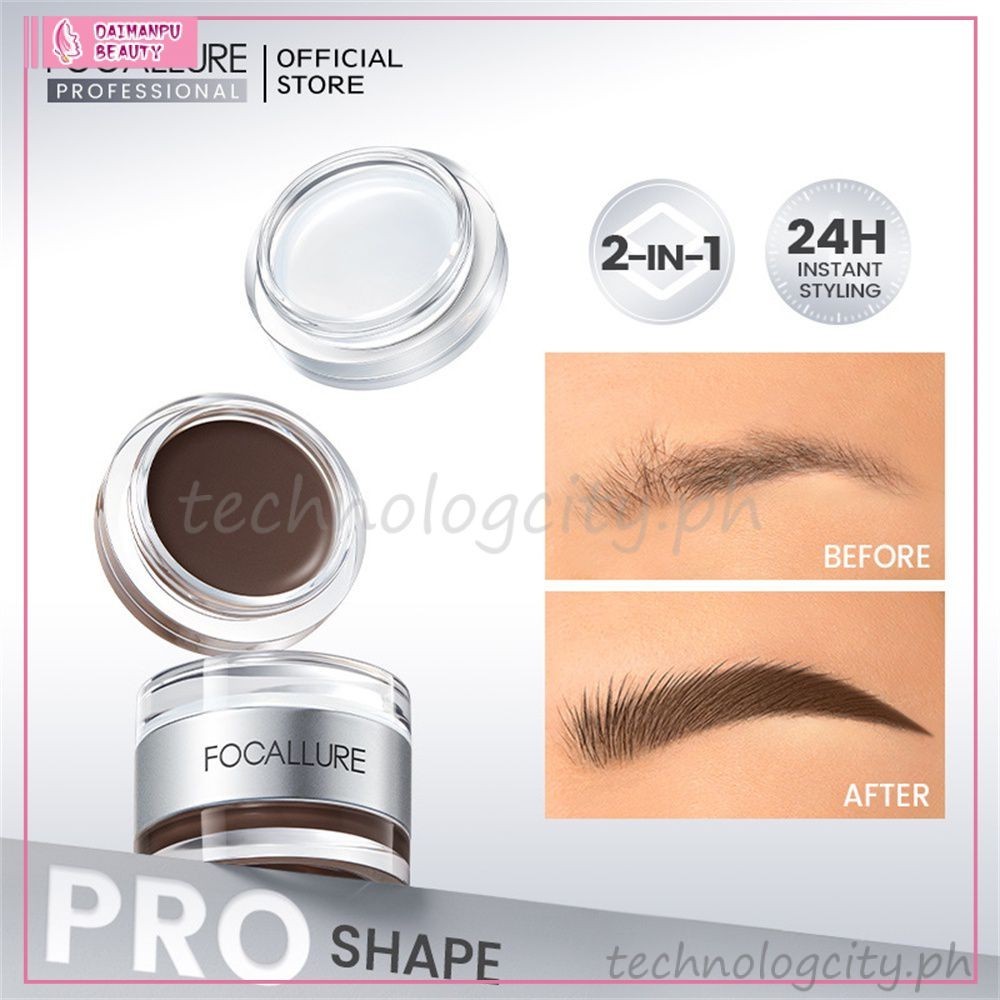 Focallure Double-layer Eyebrow Cream Eyebrow Soap Natural Long-lasting ...