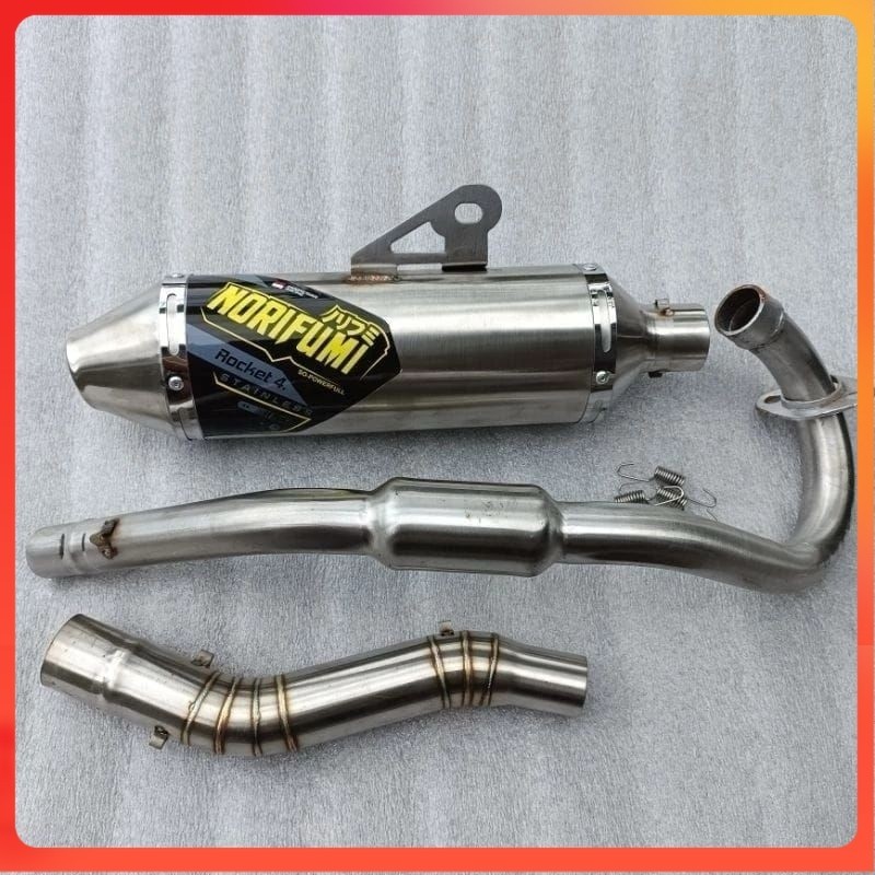 Norifumi Rocket 4 exhaust MUFFLER KAWASAKI KSR HONDA MSX 125 xrm 125