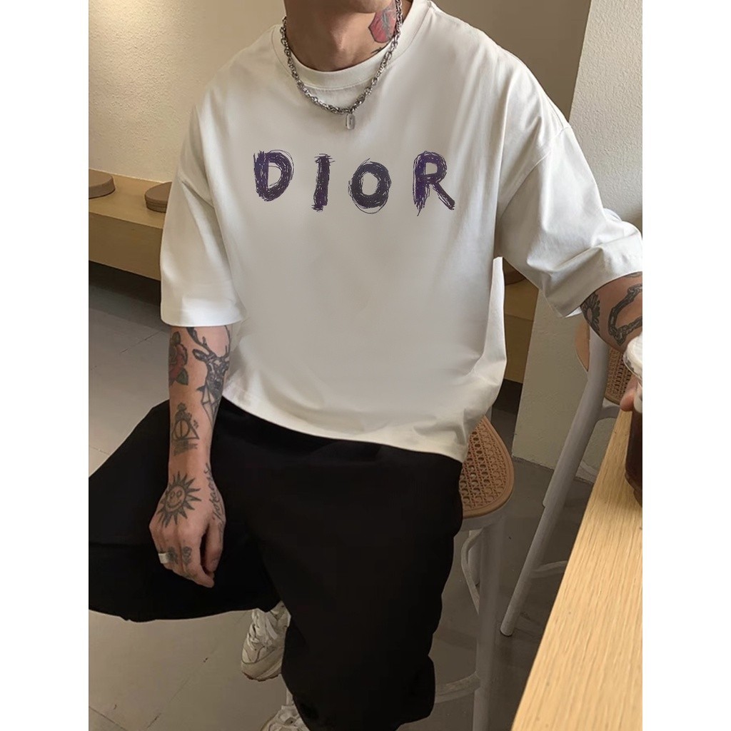 20125#AC Graffiti letter logo printing retro spring and summer new ...