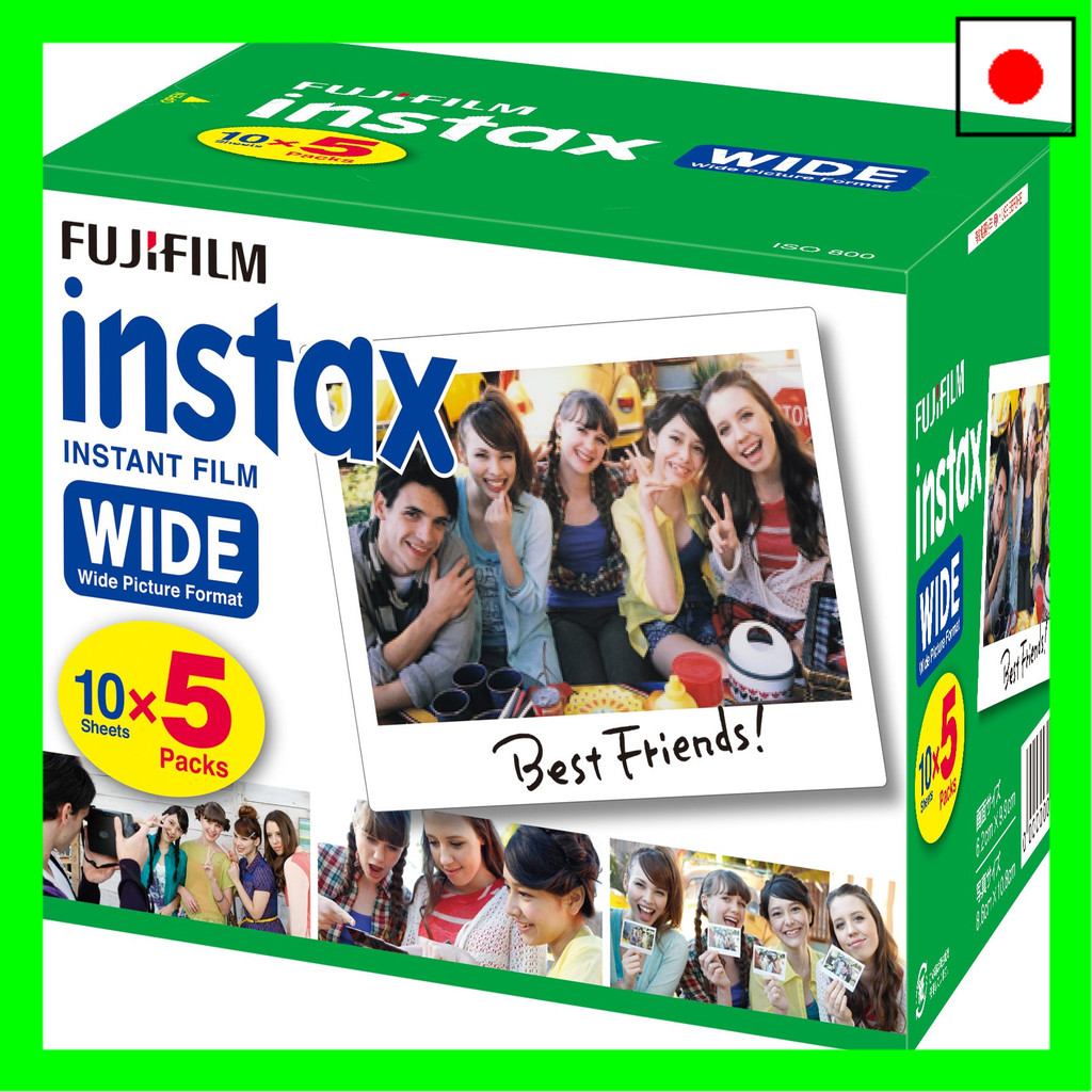 FUJIFILM Instant Camera Wide Film 50 Sheets INSTAX WIDE K R 5 | Shopee ...
