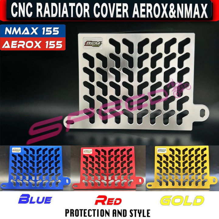 Radiator Cover Aluminum Full CNC Design For Nmax v1 & v2 Aerox v1 & v2 ...