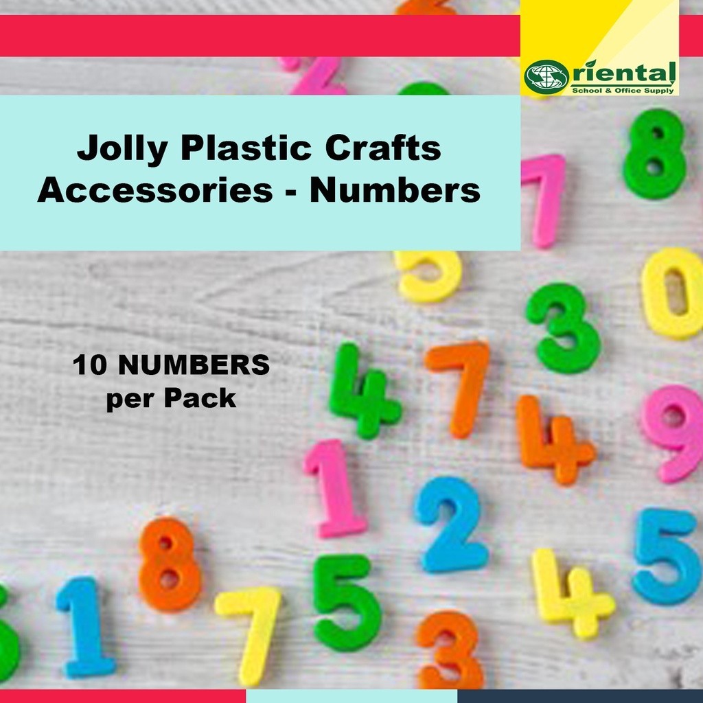 Plastic Crafts Accessories NUMBERS / Plastic Numbers for Arts and