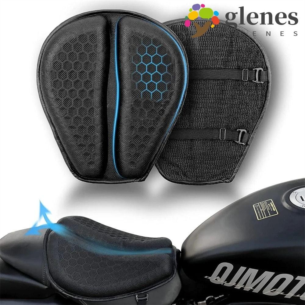 GLENES Motorcycle Seat Cushion, Anti-Slip Inflatable Motorcycle Gel ...