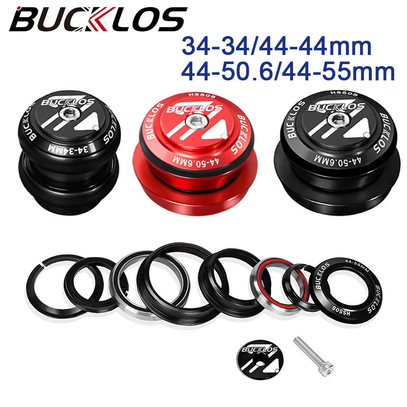 BUCKLOS Headset 44-44mm 34-34mm MTB Alloy Bike Head Set Sealed Bearing Non  Tapered Cycling Parts