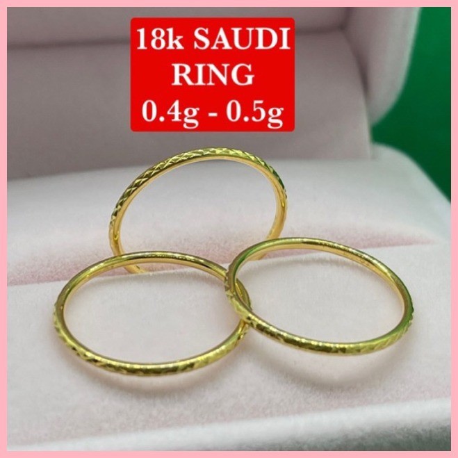 ☸ COD PAWNABLE 18k SAUDI GOLD DIACUT RING | Shopee Philippines