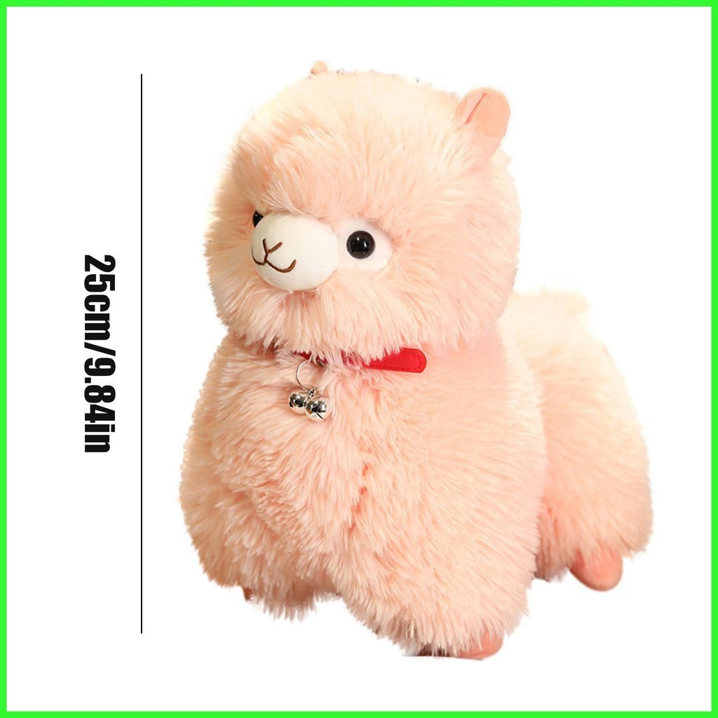 Pink Alpaca Plush Stuffed Alpaca Plush Toy Fluffy Alpaca Plushies