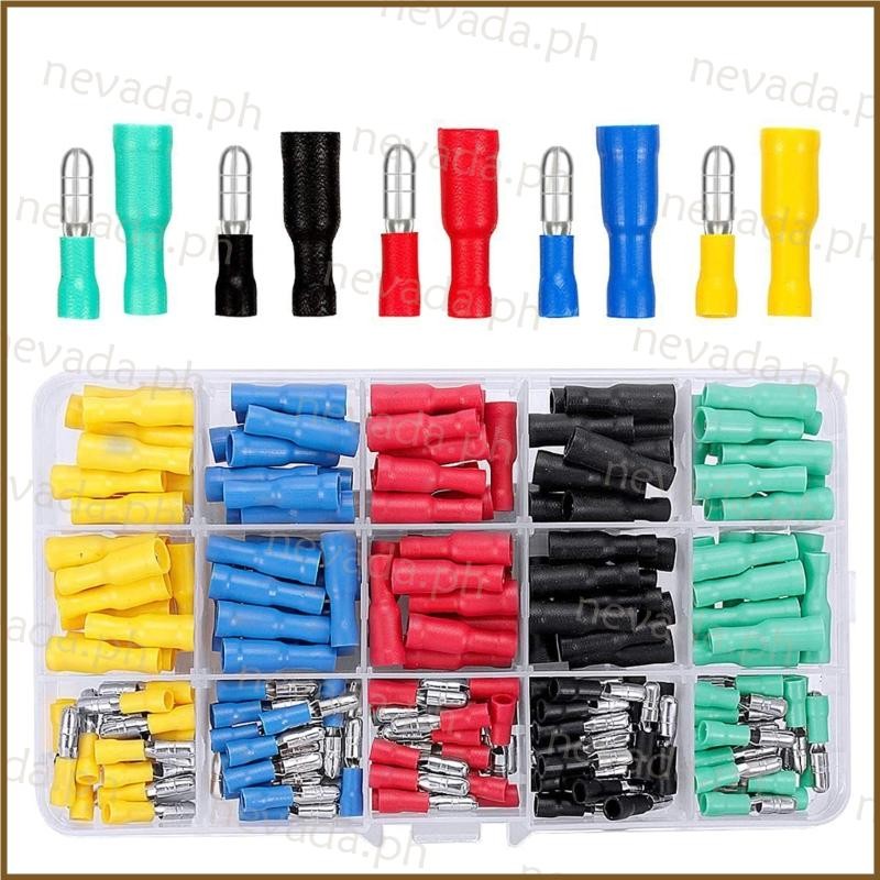 Nevʚ ɞ 120pcs Cable Lugs Set Round Plug Round Connectors Crimp ...