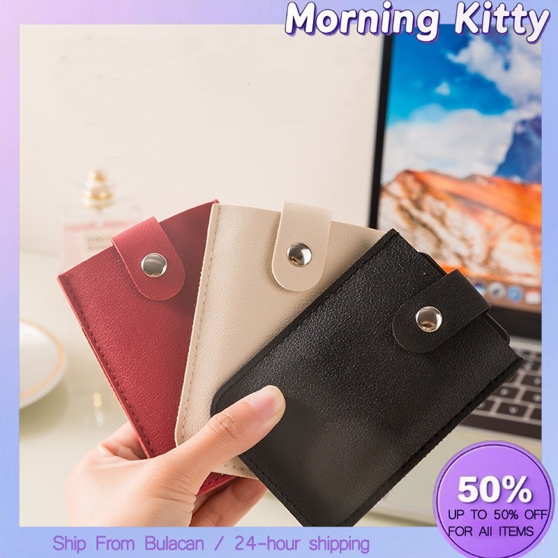 Cascading Hidden Pull Out Card Case Organizer Multi-card Pu Leather ...