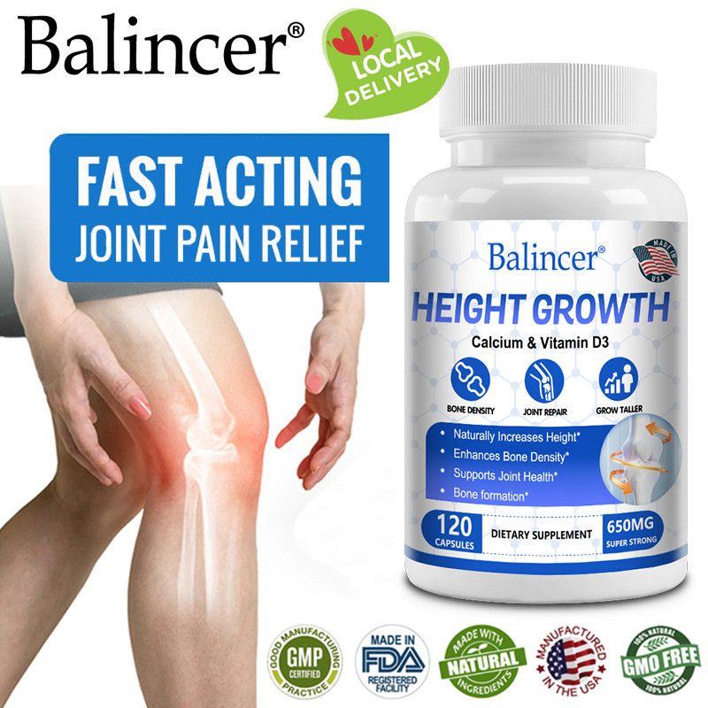 Balincer Height Growth Supplement Calcium Vitamin D3 K2