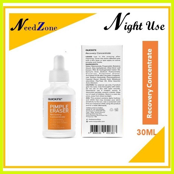 ♞QUICKFX PIMPLE ERASER RECOVERY CONCENTRATION 30ML (for Acne, pimples