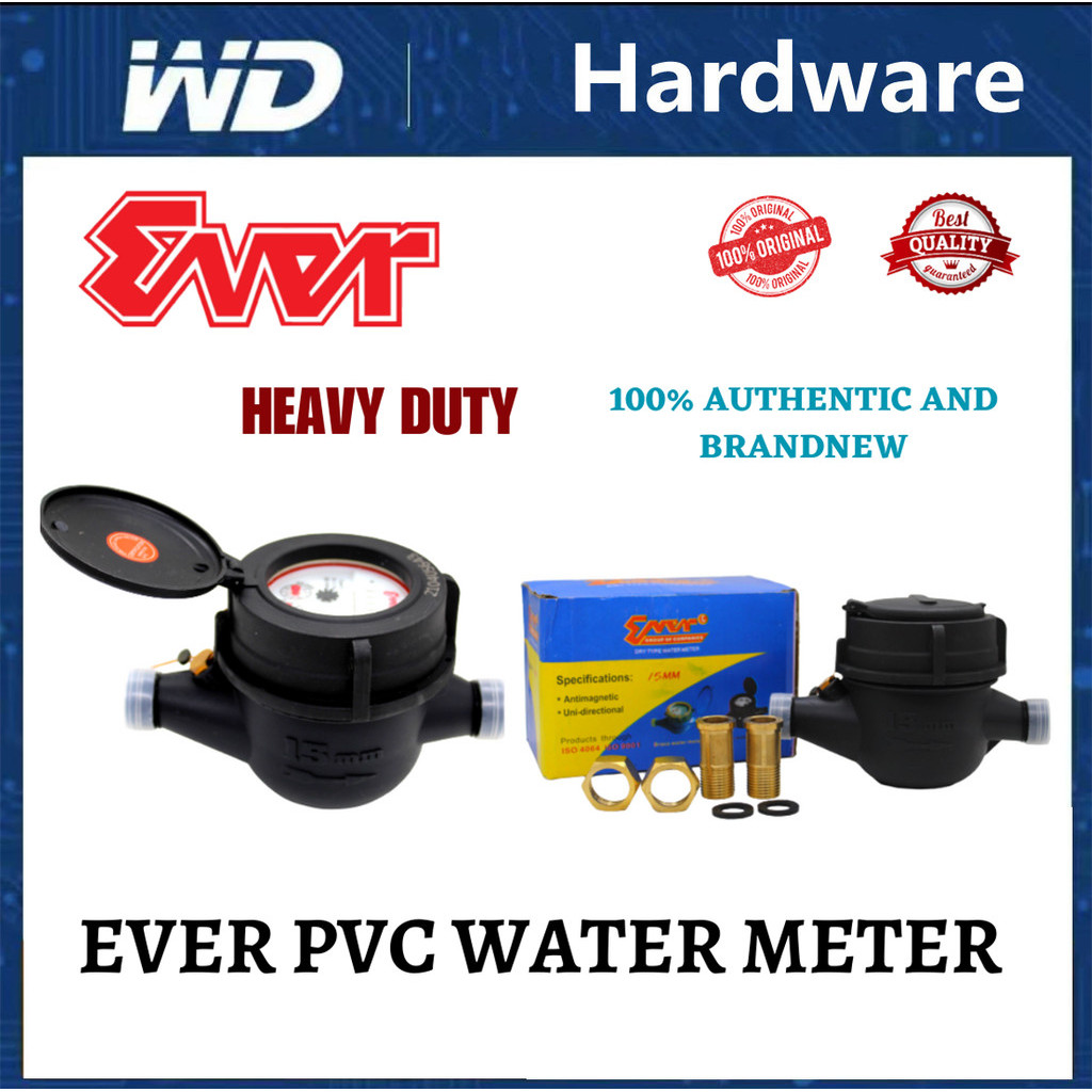 EVER WATER METER (PVC) Shopee Philippines