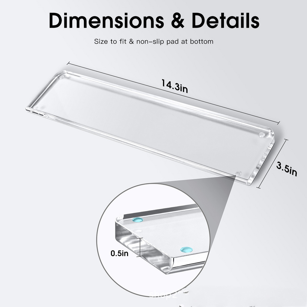 Transparent acrylic mechanical keyboard rest Mouse wrist pad hand palm ...