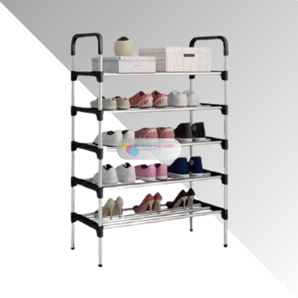 Minimalist 5 Layer Portable Aesthetic Sandal and Shoe Rack | Shopee ...