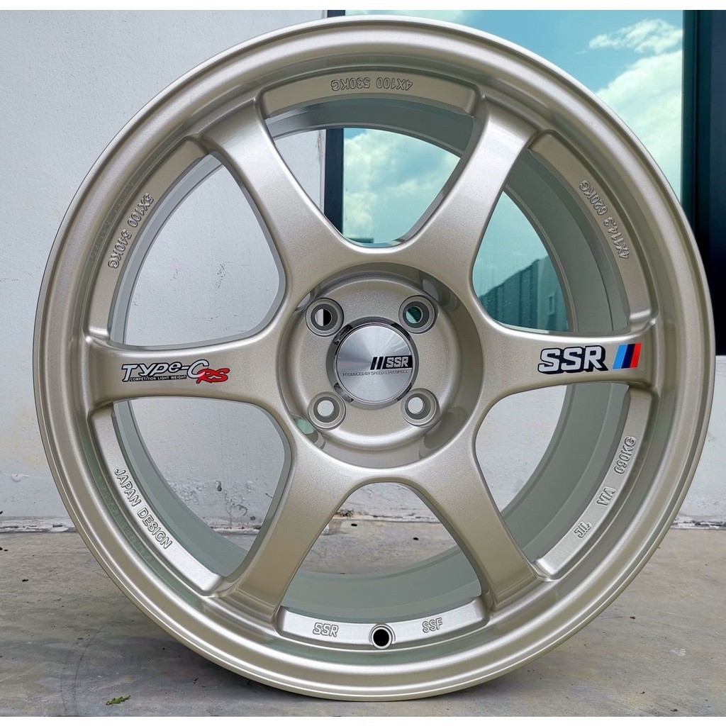 SSR Type C Cap(Clip 63mm) 1set(4pc)/Rim Cap SSR Type F/Wheel Cap SSR ...