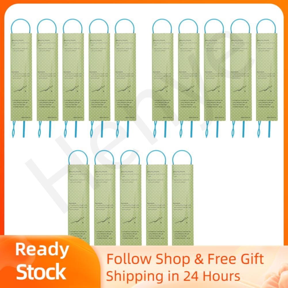 Henye 15pcs Drawstring Threader Tool Flexible Plastic Neddle Spare ...