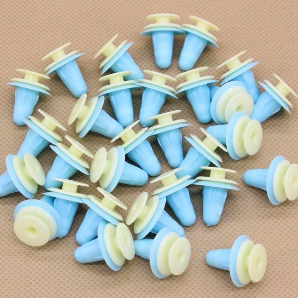 20pcs Door Mountings Trim Panel Clips Retainer Rivet Blue For Toyota - Foto 8