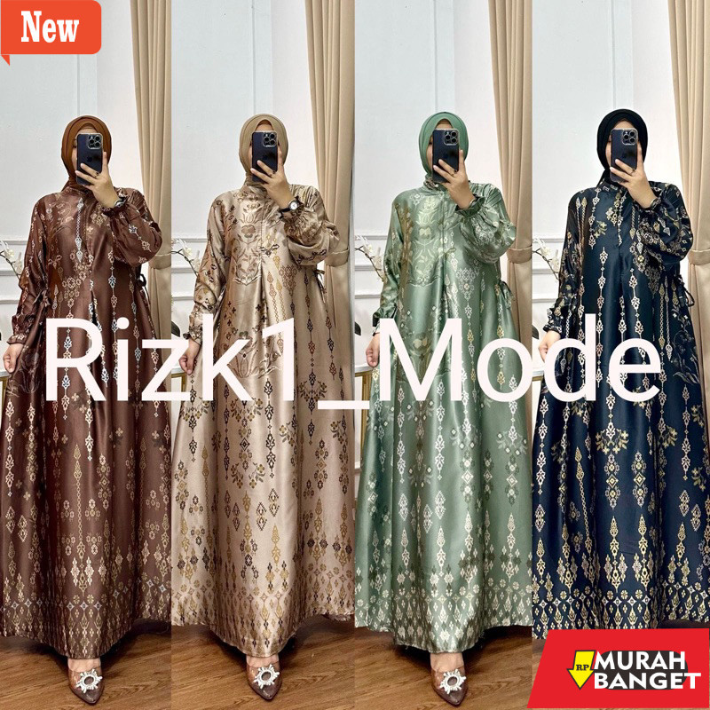 Women's Gamis for Eid- Gamis Jumbo Tasya Latest Motif Silk Premium ...