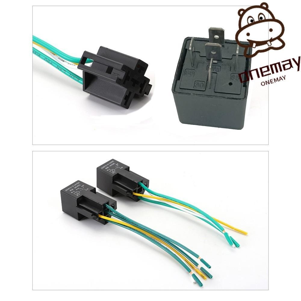 ONE-MAYSHOW Automotive Relay, 12V 24V 20A 40A Relay Socket, 5 Pin High ...