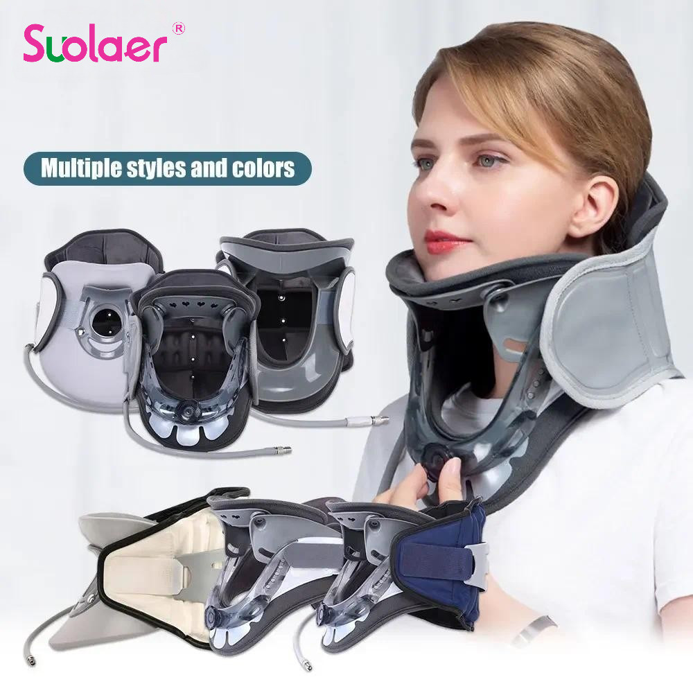 Adjustable neck brace Cervical spondylosis traction neck brace Adult ...