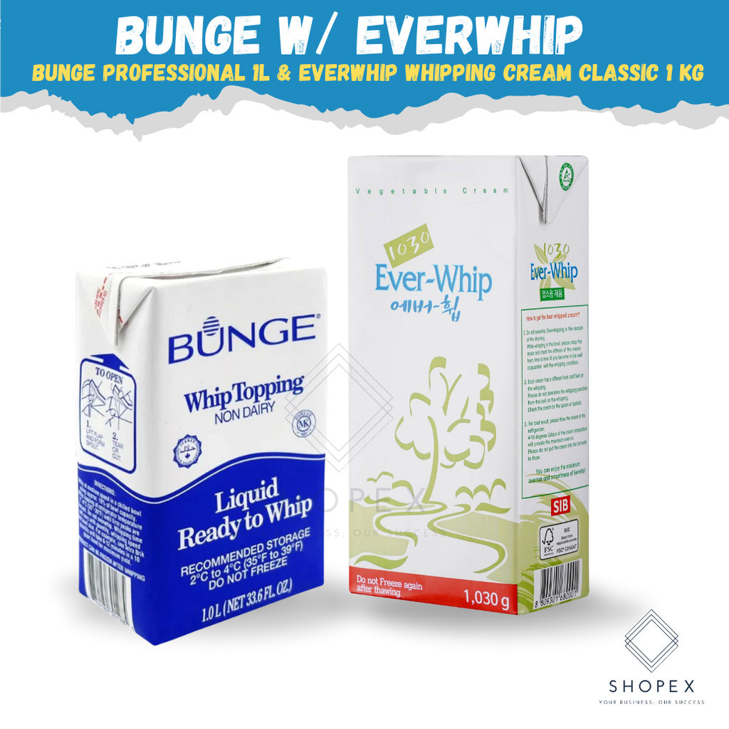 Bunge Non Dairy Whipping Cream (1 Liter)/ Ever Whip/ Professional