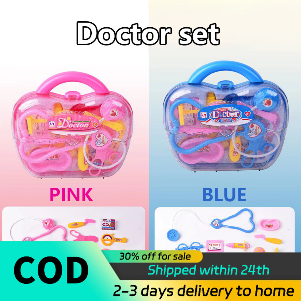 Children's Doctor Toys Set Simulation Nurse Stethoscope Injection Girl ...