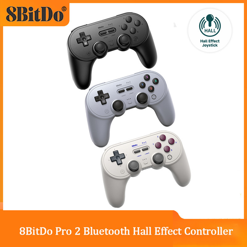 8bitdo new pro 2 bluetooth gamepad hall effect joystick for nintendo