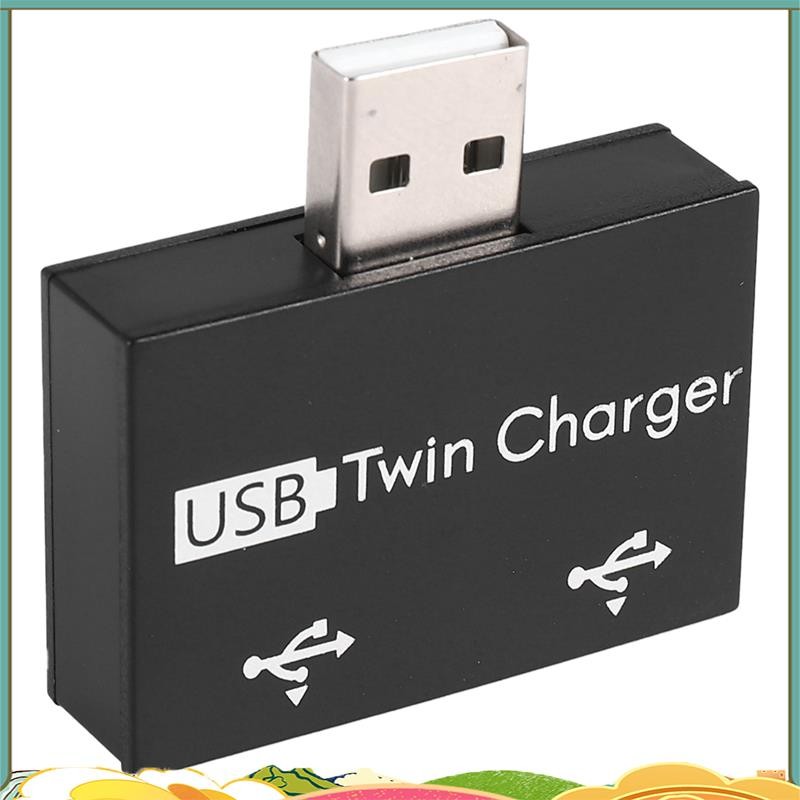 USB 2.0 Male to Twin Female Charger Dual 2 Port USB Dc 5V Charging