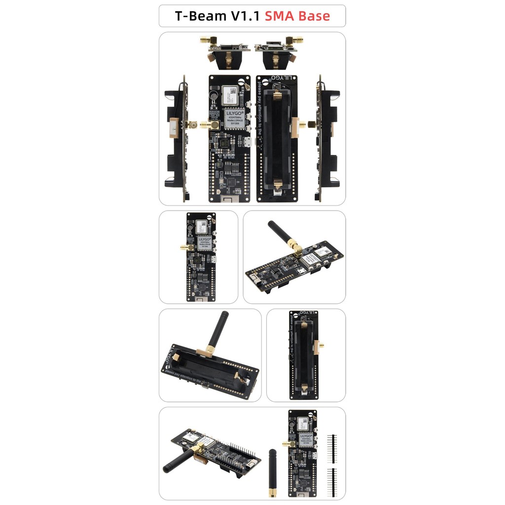 LILYGO® T-Beam V1.2 ESP32 LoRa Module LoRaWAN Long Range 433MHz 868MHz ...