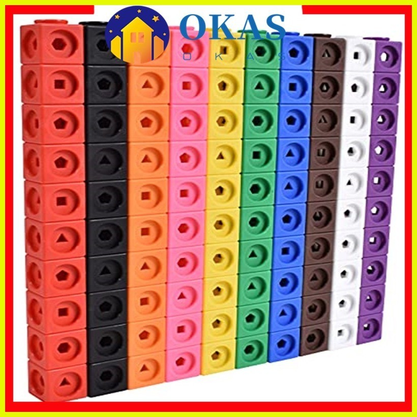 【hot sale】 2CM 100pcs Shape Numberblocks toys Math Linking Cubes ...