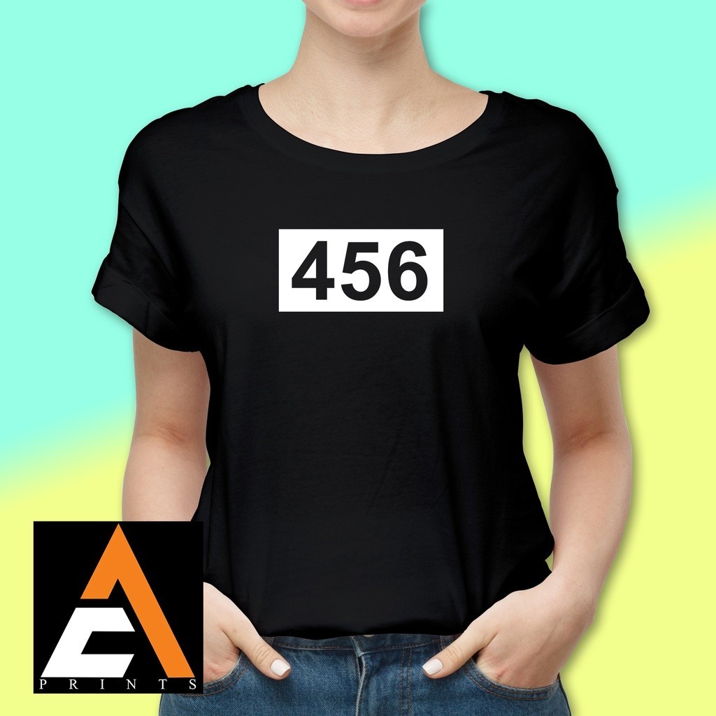 AC Prints Shirt Squid Game Number 456 t shirt Statement T shirt (UNISEX ...