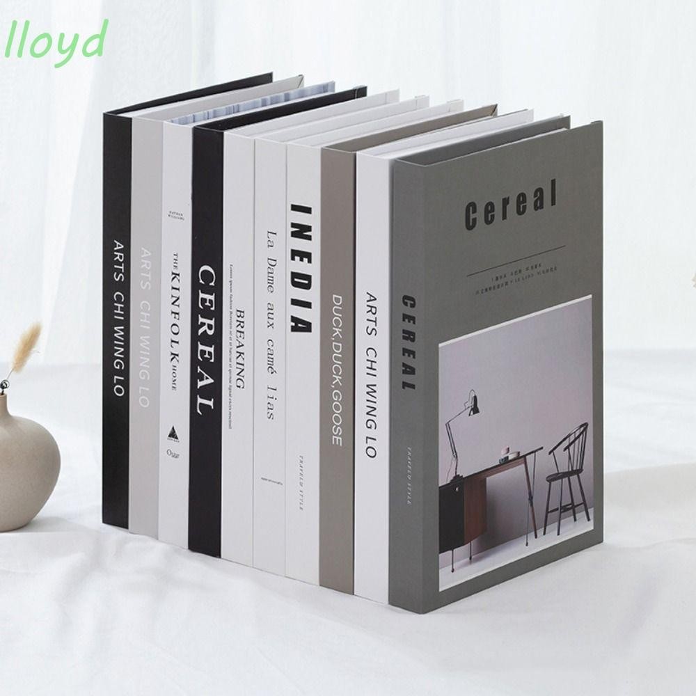 LLOYD1 Fake Book, Minimalist Nordic Props Book Model, Practical Paper ...