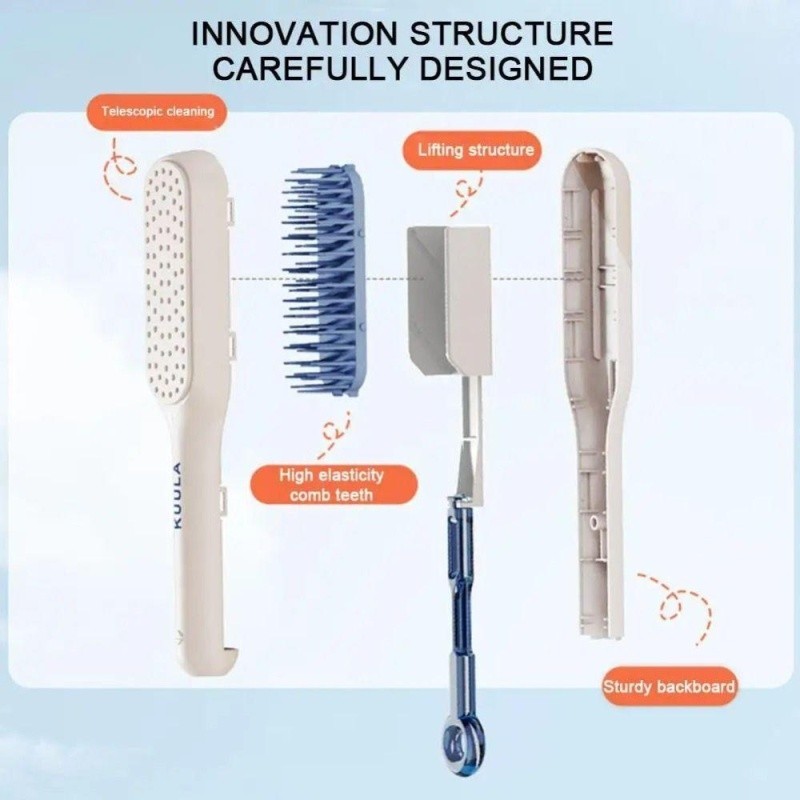 Telescopic Comb Rotating Magic Comb Suitable For Long Hair Anti-Static ...