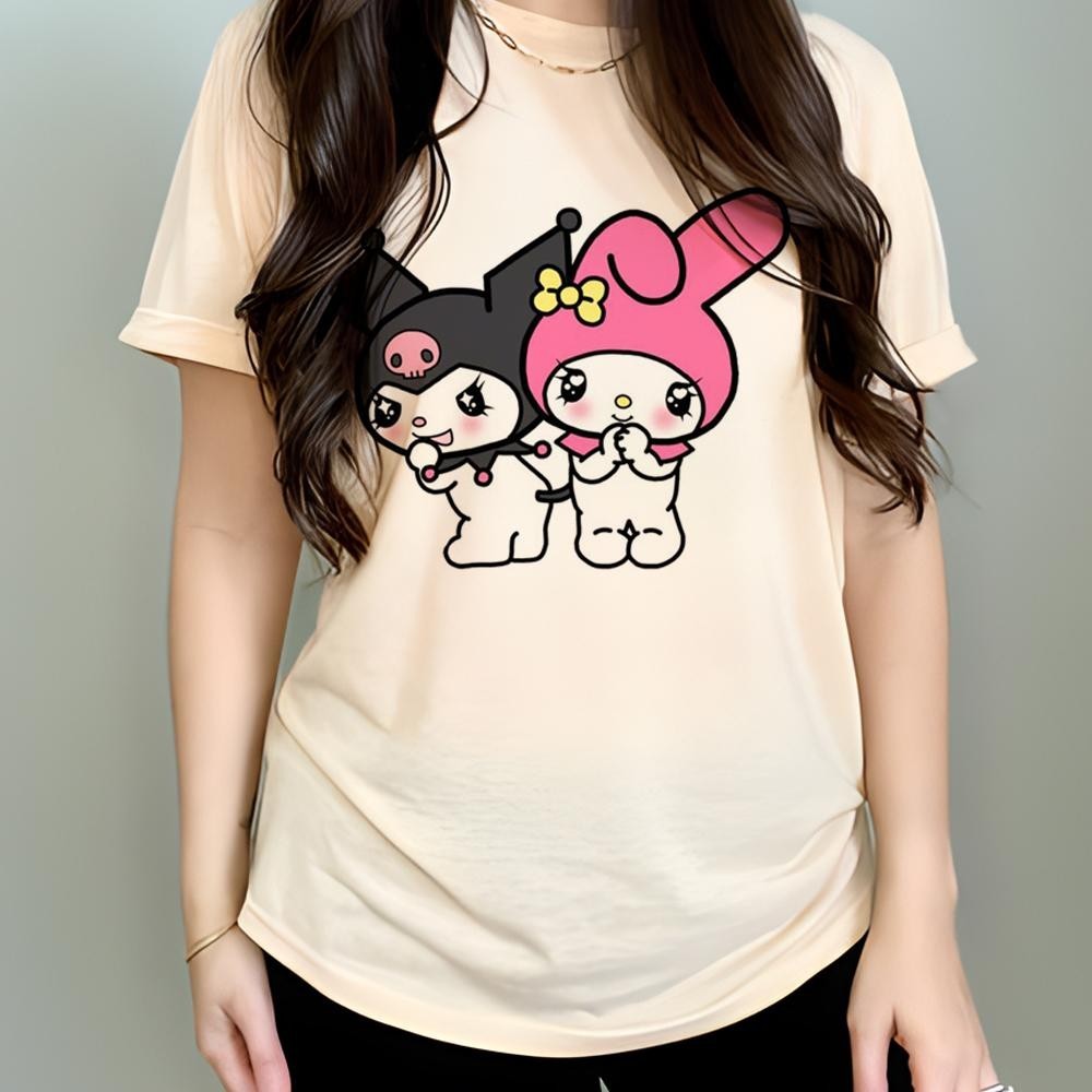 Kawii kuromi tshirt women graphic anime t shirt girl comic clothing ...