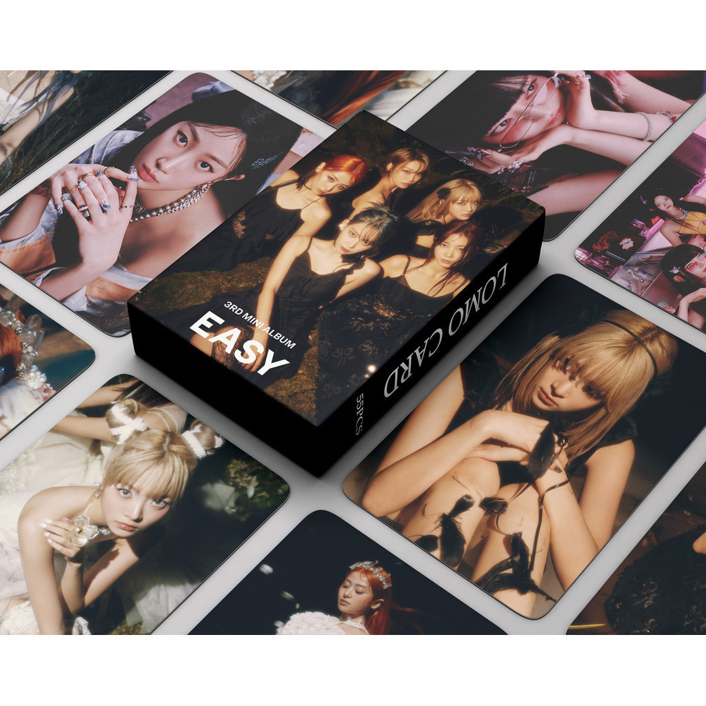 LE SSERAFIM Album Photocards Set - 60 Karten + 32 Sticker Perfect Night Kpop Merch