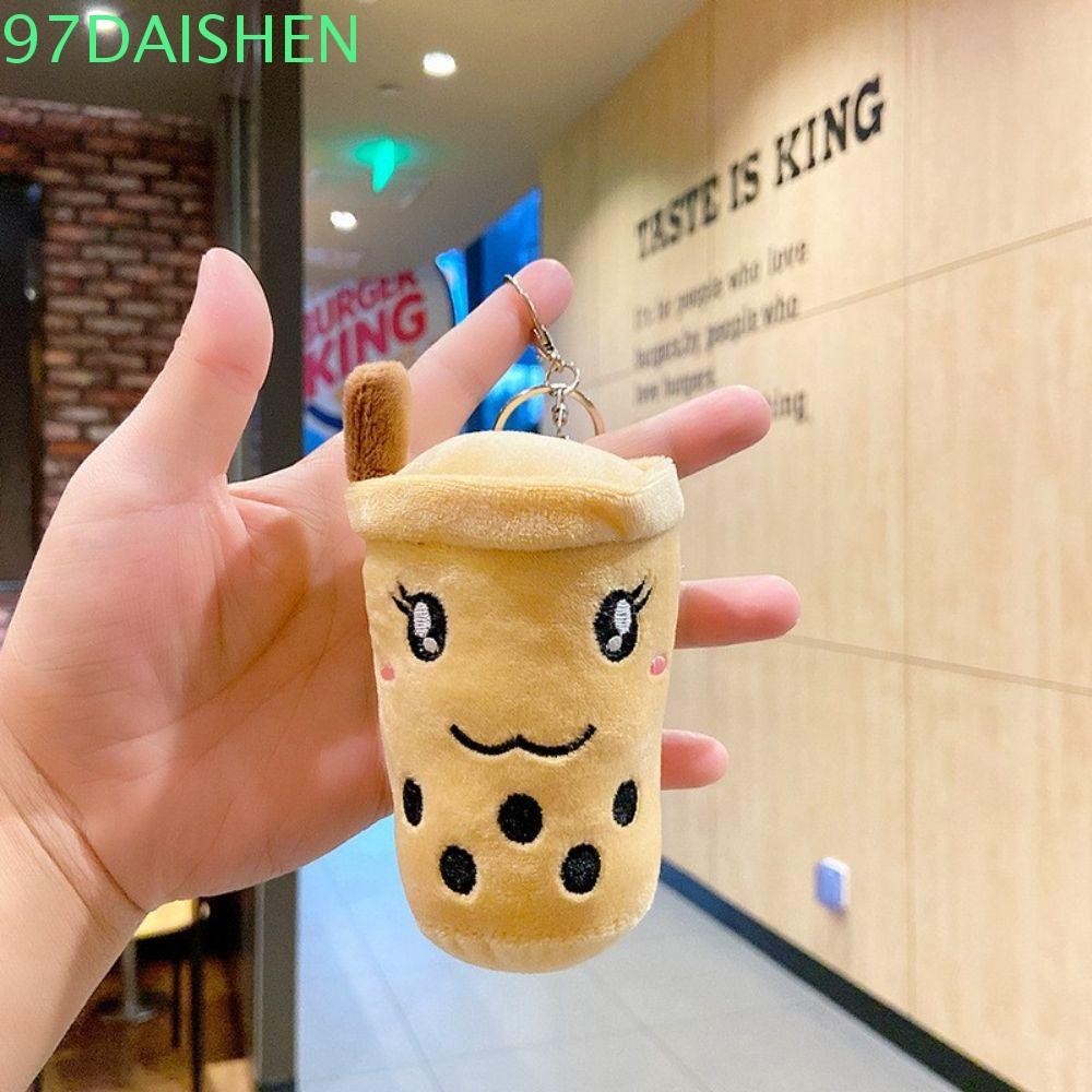 DAISHEN Plush Doll Keychain Juice Cup Cartoon Key Accessories Key
