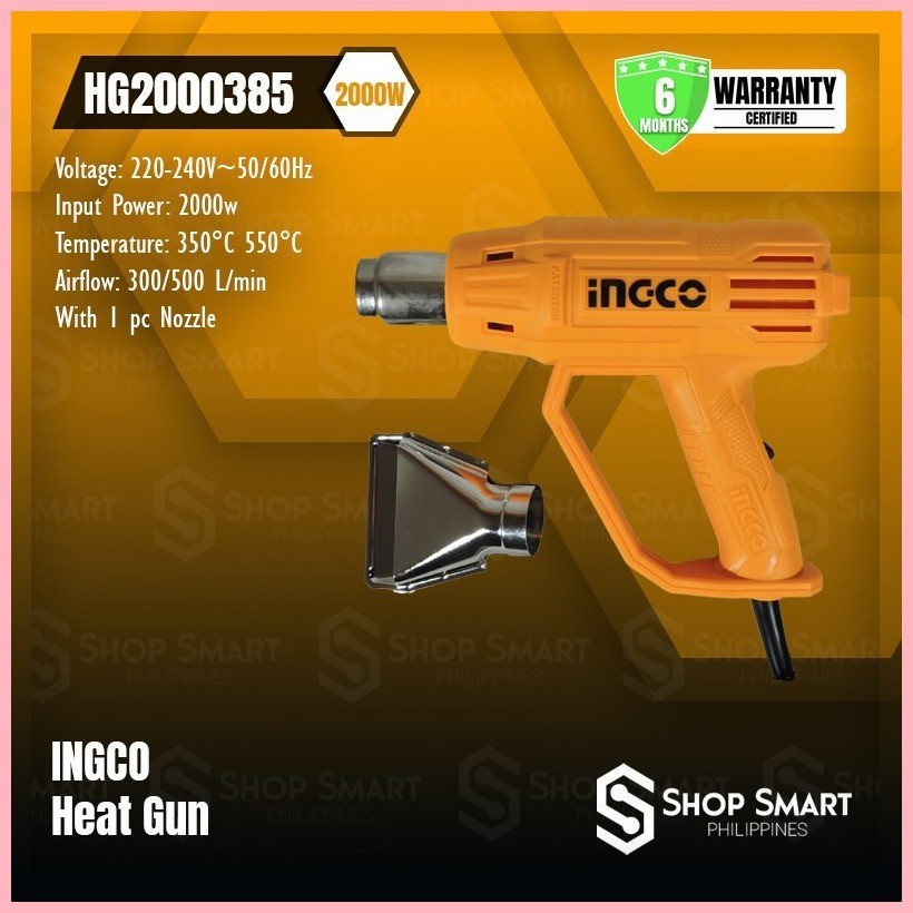 Ingco Heat Gun W Hg Shopee Philippines