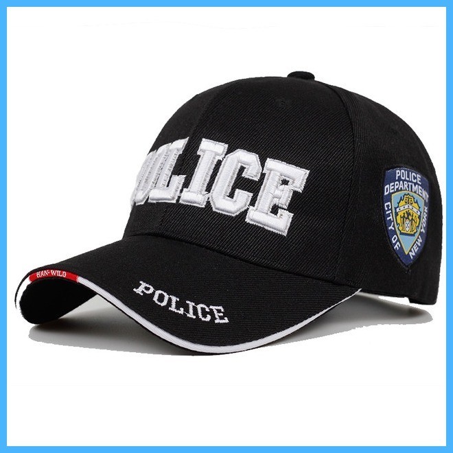 POLICE letter embroidery baseball cap for women outdoor sports caps men ...