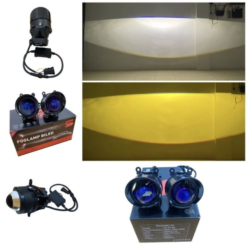 Car Led Foglamp Biled Car Foglight Biled Car 3 Inch Blue Lens 50 Watt 2