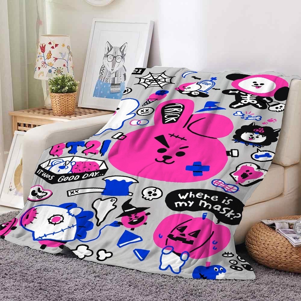 Bt21 fleece blanket hotsell
