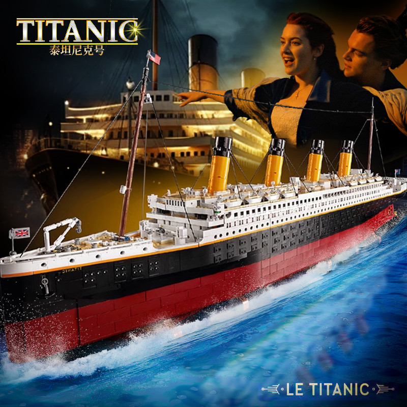 Titanic Assembly Chinese Building Blocks Model Titanic Ship High ...