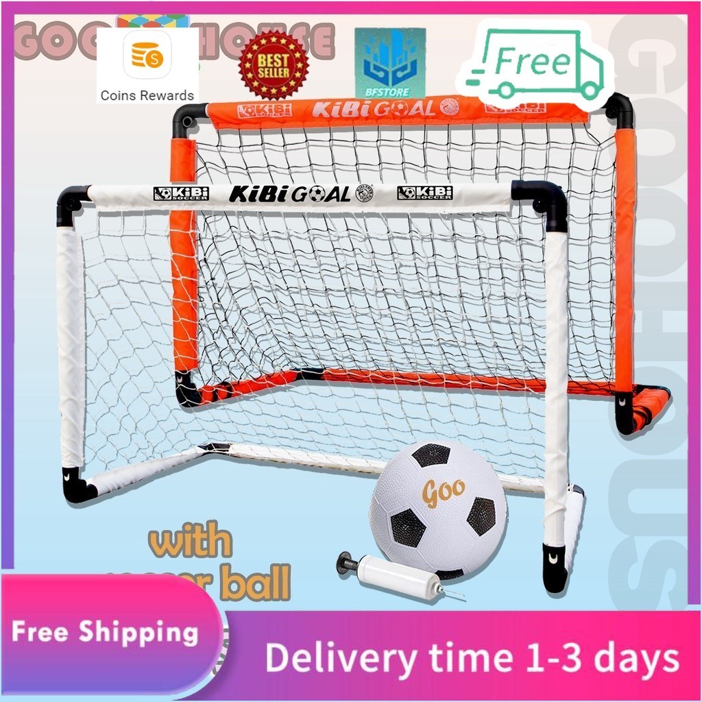 Pop-Up Soccer Goal For Kids - Portable Folding Football Net With Target Zones & Carry Bag