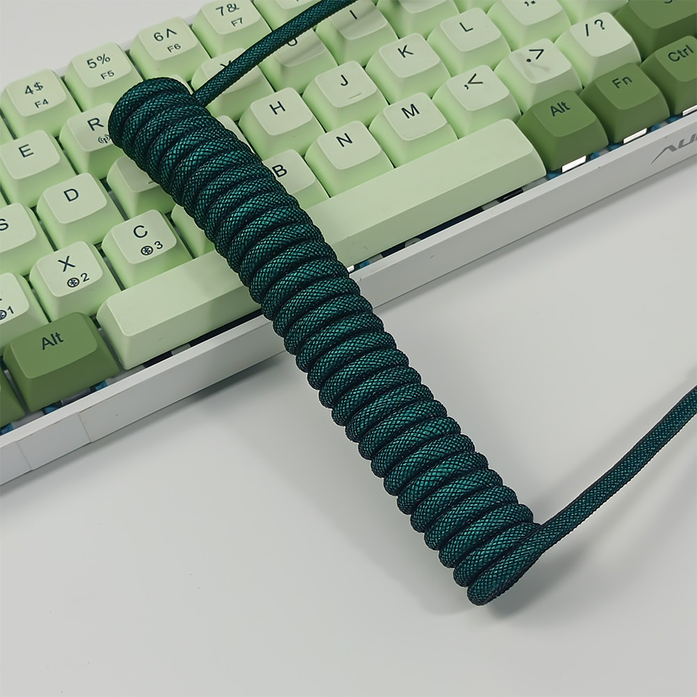 Aviation Connector Woven Mesh Type-C to USB Mechanical Keyboard Aviator ...