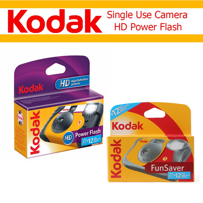 Kodak Power Flash HD / Kodak Funsaver Fun Saver 27+12 Exposures Single Use Disposable Film