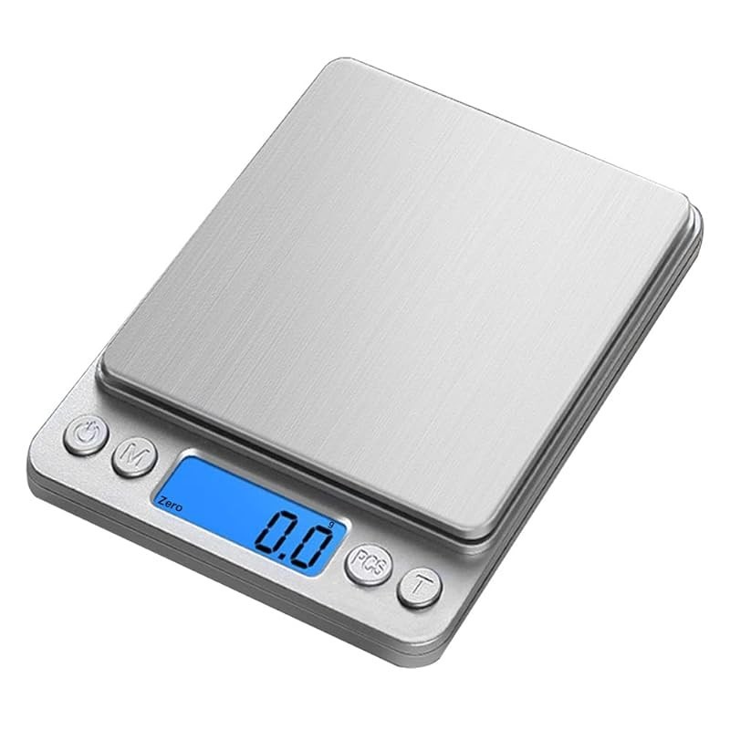 Digital Scale with 0.1g Accuracy and 3kg Capacity, Battery Included, 2 ...
