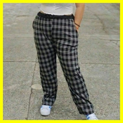 Super Economical Choice MagnifyPH CHEAPEST PLUS SIZE XL 4XL CARLA PLAID GARTERIZED SQUARE PANTS Shopee Philippines