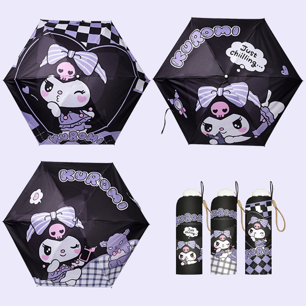 Sanrio Kuromi Umbrella for Kids Melody/Cinnamoroll Dog/Pochacco Dog ...