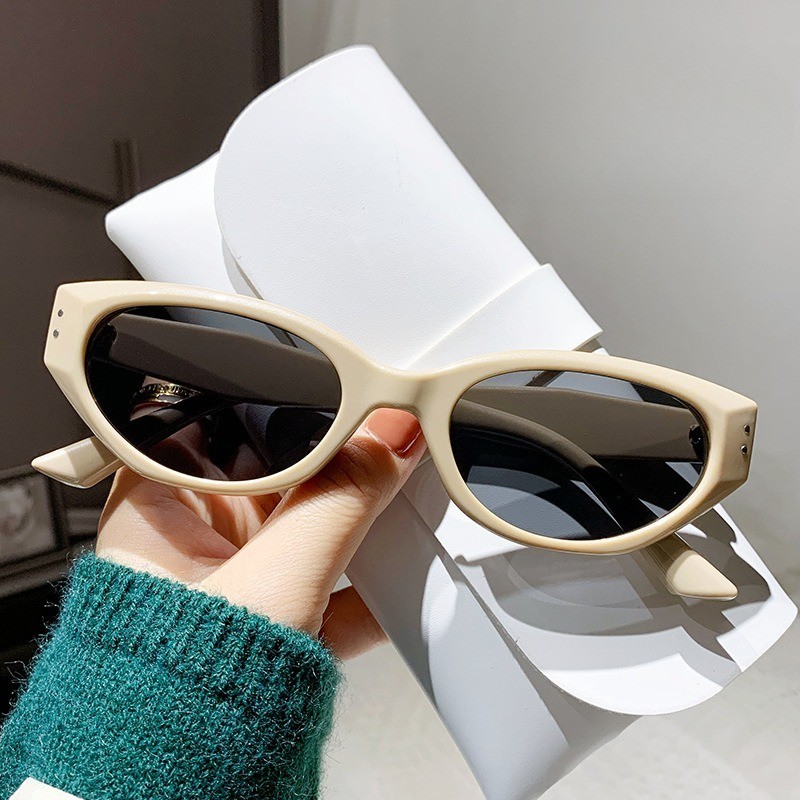 Cat Eye Sunglasses for Women Trendy Aesthetic Korean Shades Popular Glasses
