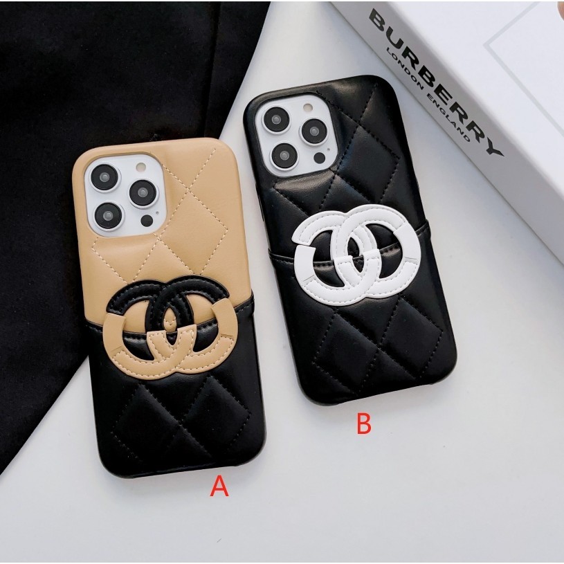 For iphone15/14pro/14promax/13/13pro/ Big CH shell neutral leather ...