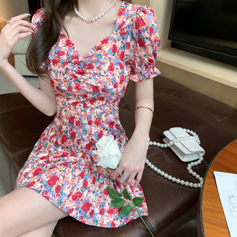 Ready Stock Immediate Shipping Bellflower Tea Break French Puff Sleeve ...